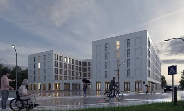 Sfeerbeeld nog te bouwen revalidatiecentrum